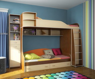 Двухъярусная кровать Фанки Кидз 12